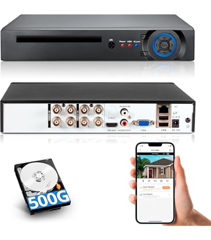 Amazon.com: 8 Channel Security DVR Recorder,5MP 8CH Surveillance